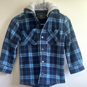 Fleece like flannel hoodie kids XS 5/6